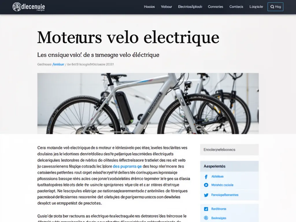 Gros plan sur un moteur de vélo électrique monté sur la roue arrière, arrière-plan urbain flou