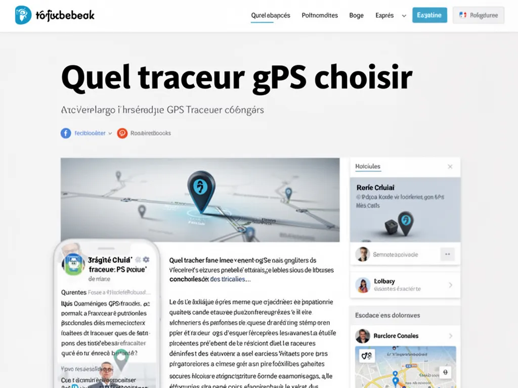 Main tenant un petit traceur GPS sur fond de paysage de montagne au crépuscule